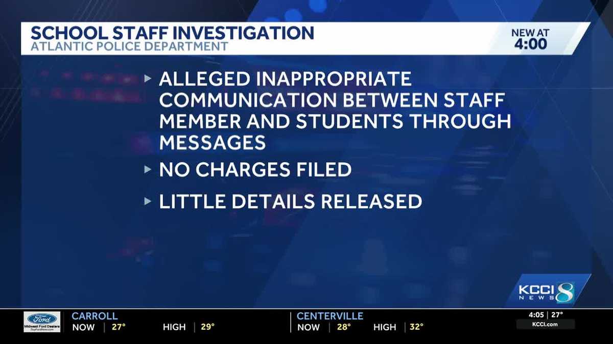 Atlantic police investigate claims of inappropriate communication between school staff and student