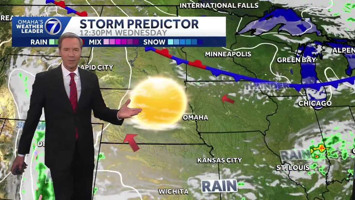 More sunshine ahead Wednesday for Omaha with highs near 90
