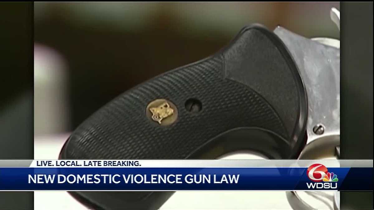 Domestic violence gun law goes into effect tomorrow