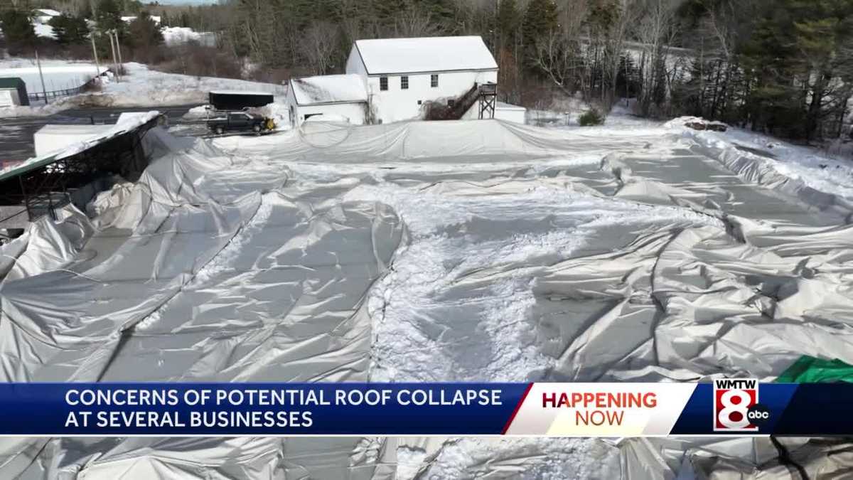 Roofs in Maine collapse under weight of rain and snow