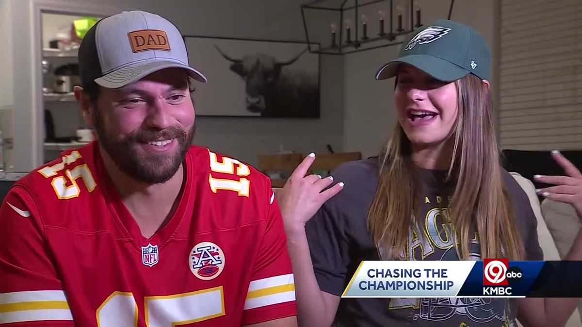 Kansas City house divided: Will the new baby be a Chiefs or Eagles fan?