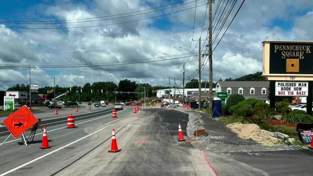 Signs installed in Merrimack construction zone to help customers find businesses