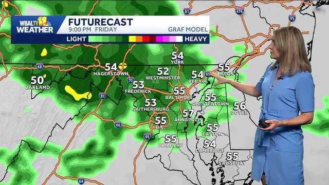 Chilly and rainy start to Memorial Day weekend in Baltimore