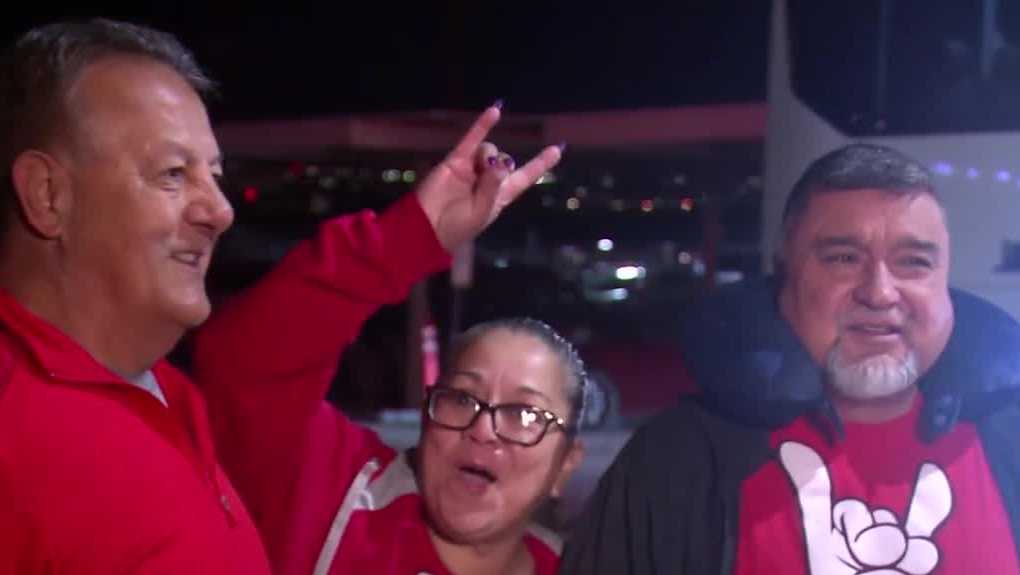 Lobo fans embark on annual bus trip to Mountain West Tournament in Las Vegas