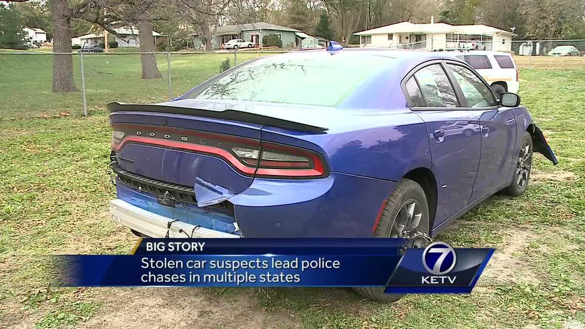 Stolen car suspects lead police chases in multiple states