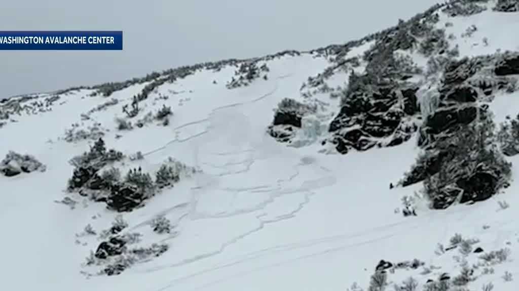 WATCH: Video shows skier triggering an avalanche in New Hampshire