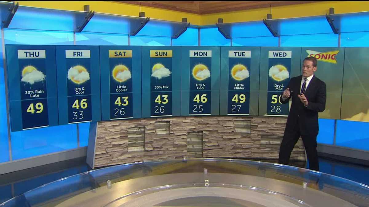 Mild Thursday before another round of rain and snow work through late ...