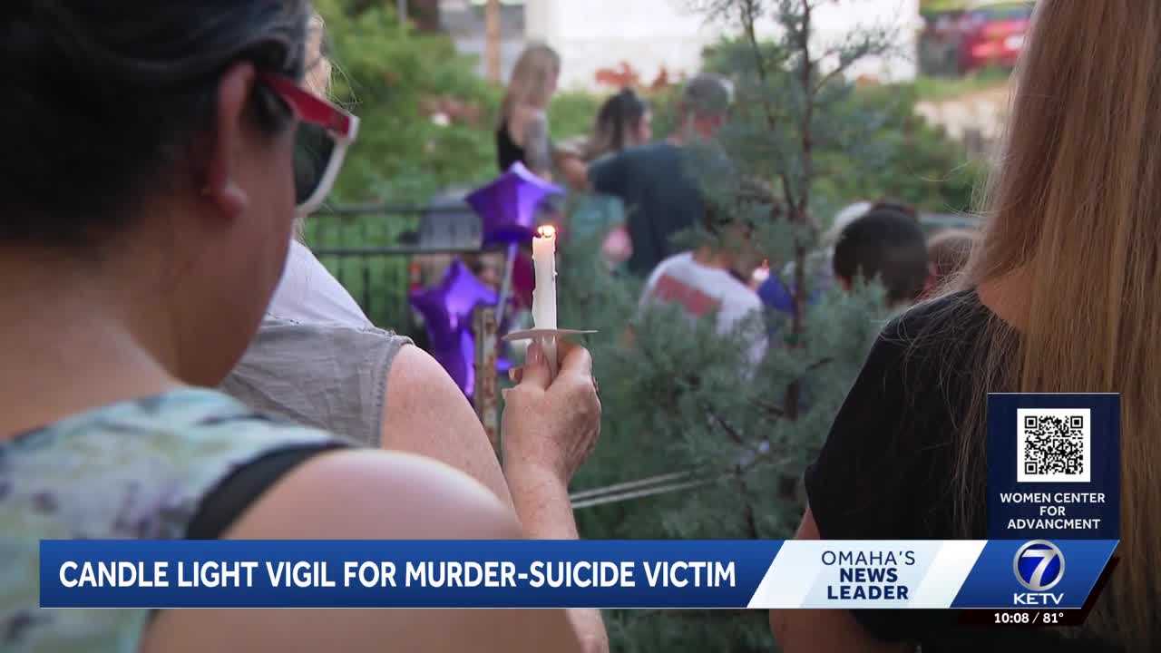 Omaha community gathers for candlelight vigil honoring murder-suicide victim