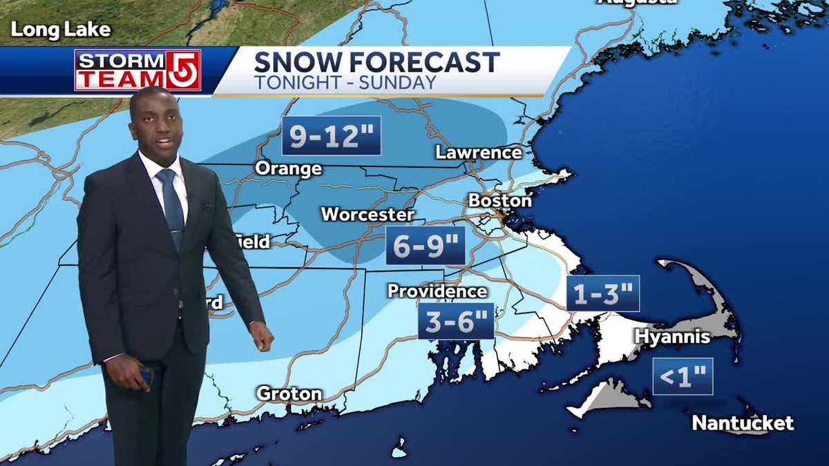 Video Here's how much snow is expected during weekend storm