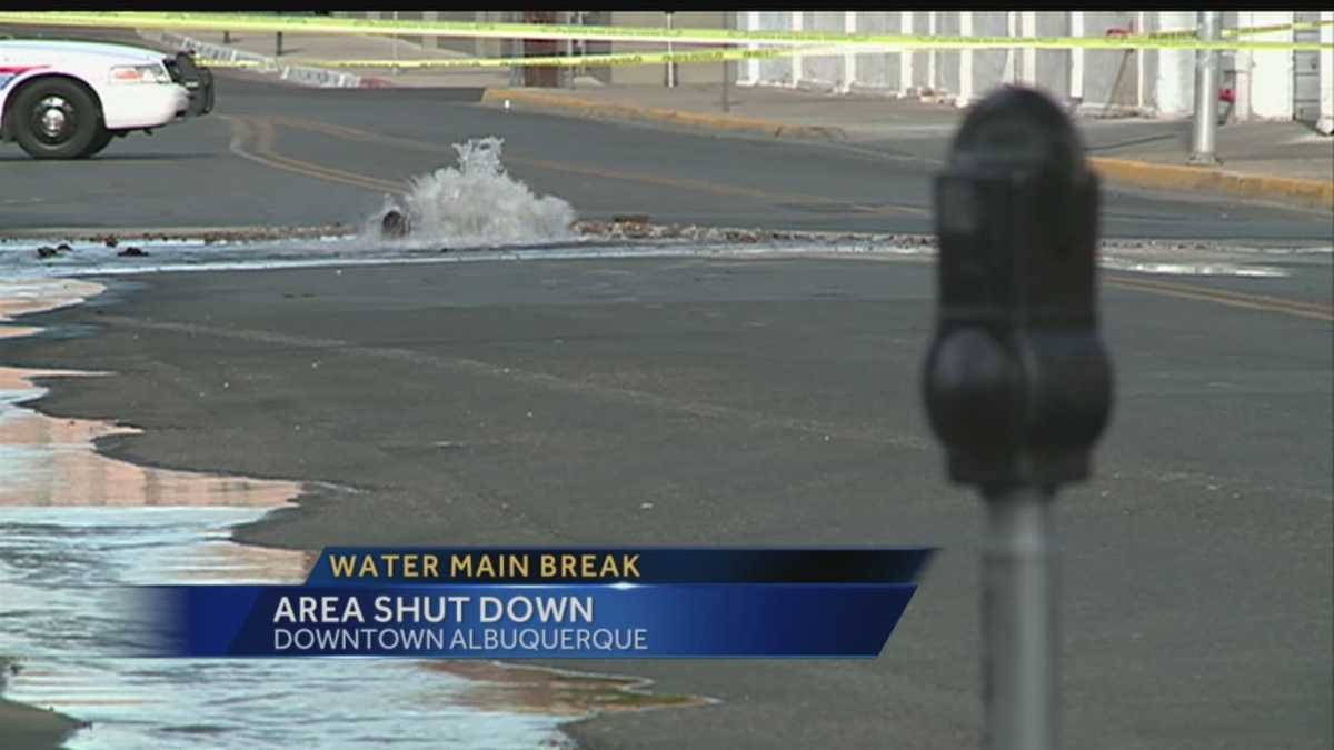 Downtown water main break