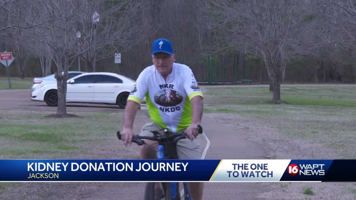Man riding bike 1,500 miles for kidney donating awareness