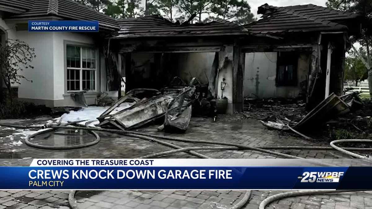 Woman and dog safe after Palm City home catches fire