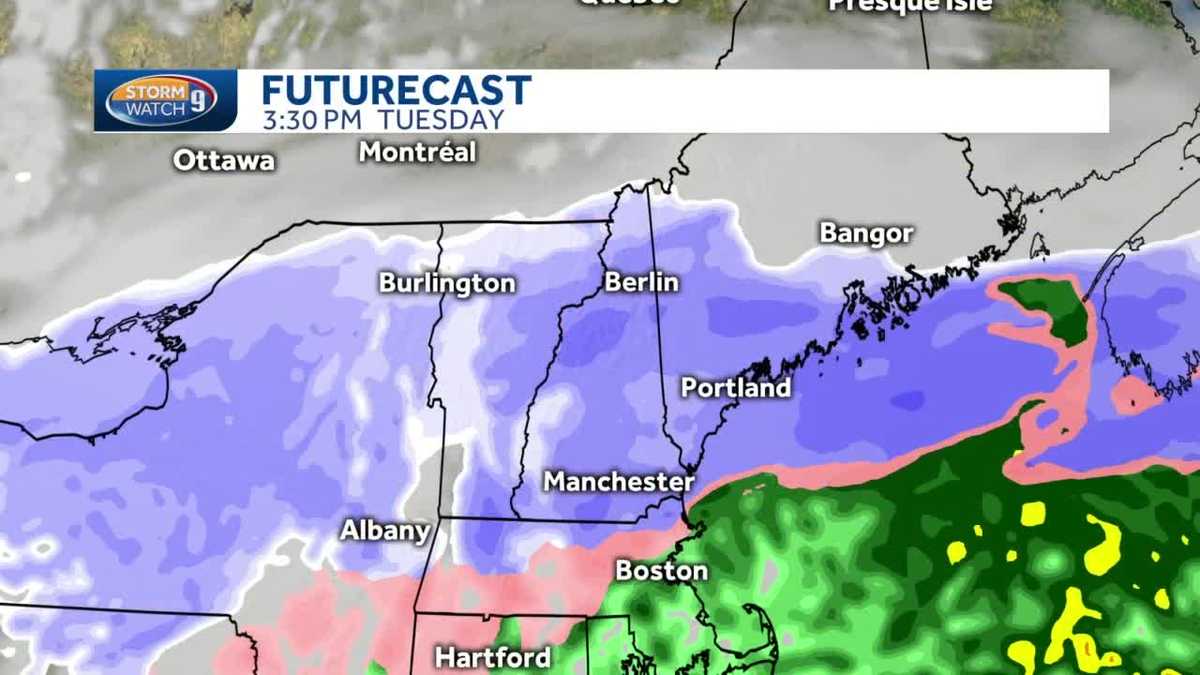 Long-duration light snowfall expected Tuesday in southern NH