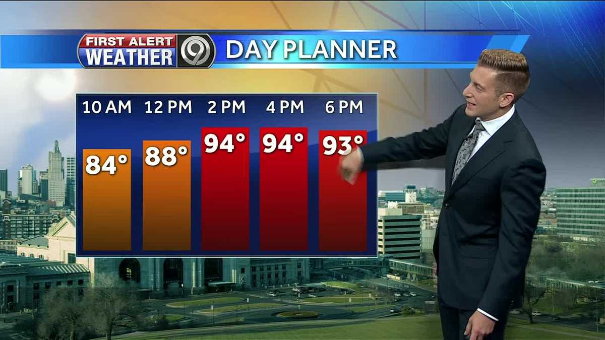 First Alert: Mid-90s Tuesday, hotter stuff ahead