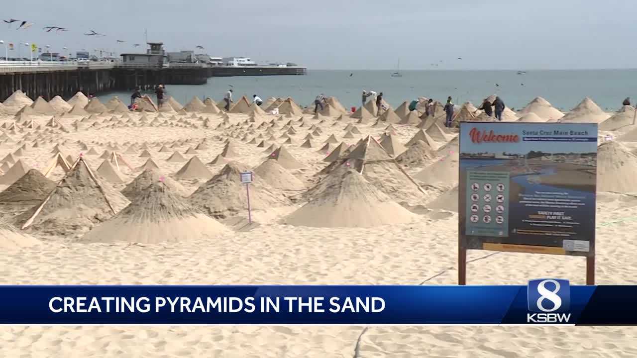 News We Love: Father-son duo build hundreds of pyramids on CA beach