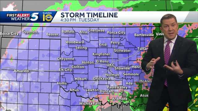 TIMELINE: Rain, snow expected as weather moves into Oklahoma - Vimarsana News