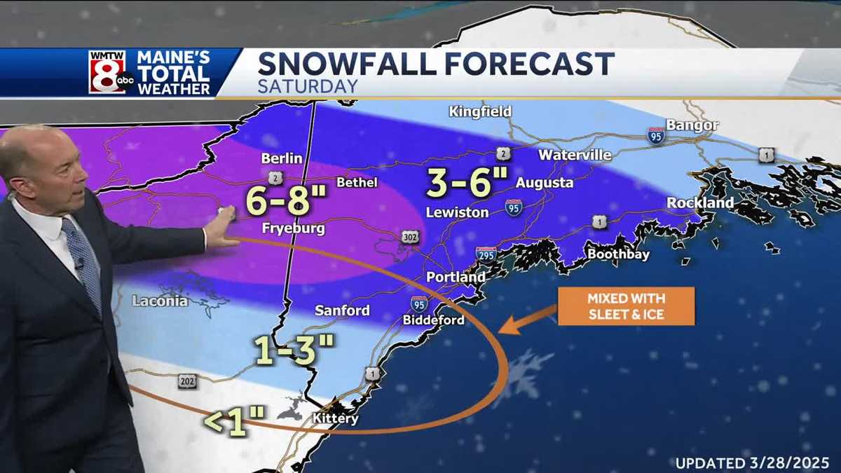 A wintry mix of snow, sleet, and freezing rain will arrive this weekend