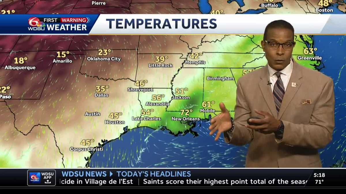 Temps dropping, winds increasing for Monday