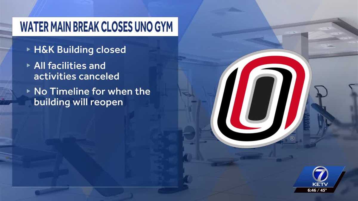 Water main break cancels classes & activities at UNO's H&K Building
