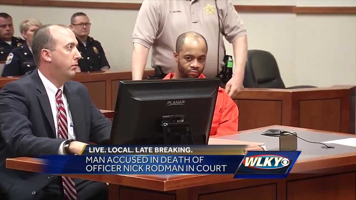 Man accused of killing Officer Nick Rodman appears before judge