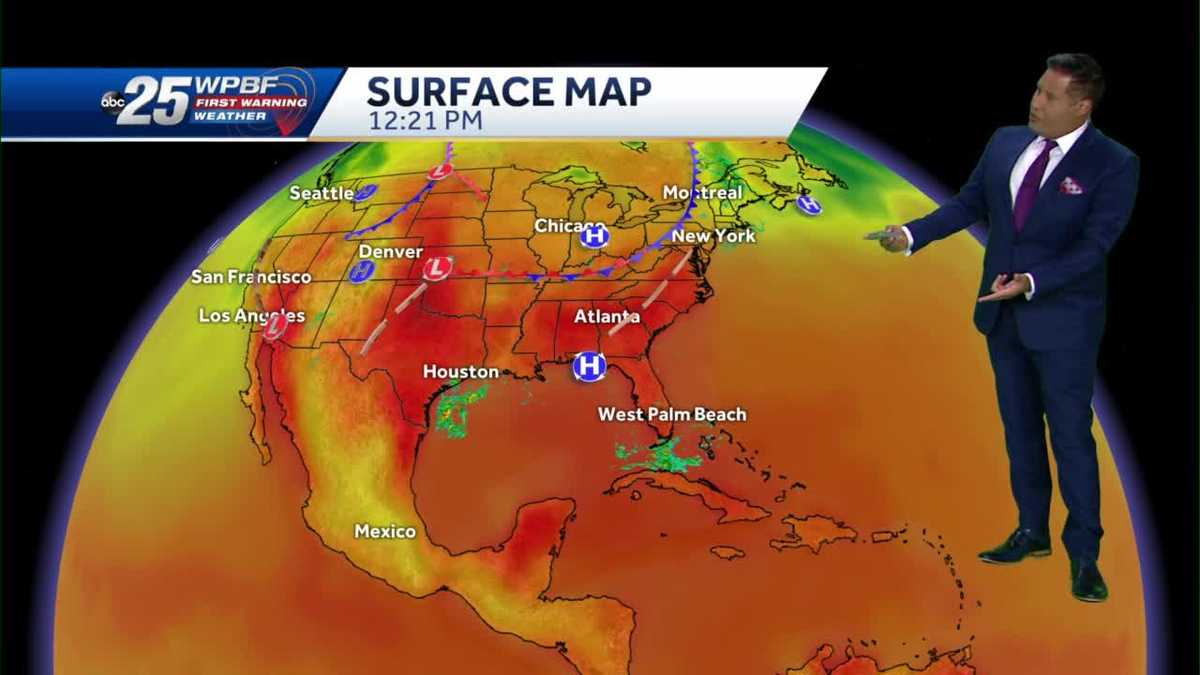 Scattered showers and hot