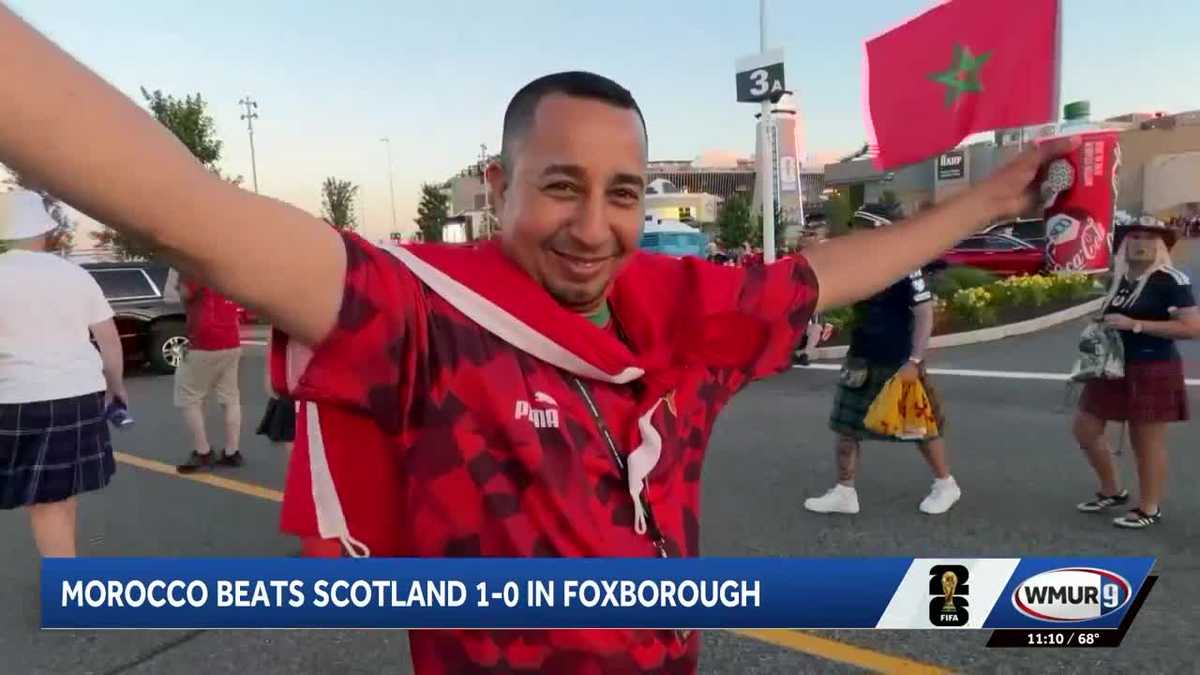 No hard feelings among fans after Morocco beats Scotland in Foxborough