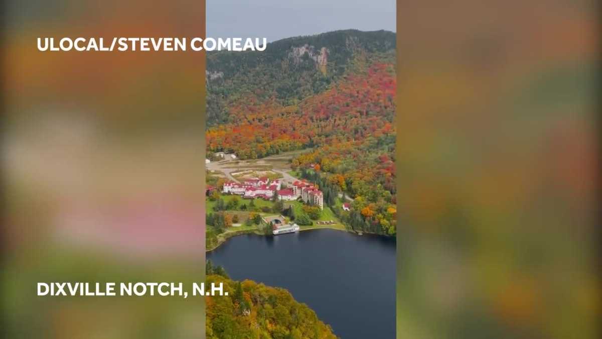 Video: Fall foliage starting to show in northern New Hampshire