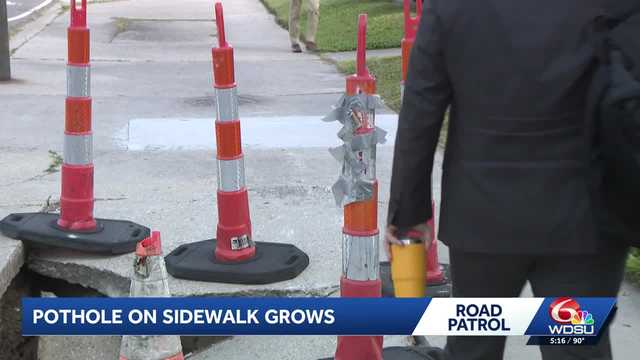 Road Patrol: Man uninjured after falling into sidewalk hole; City looking into fix