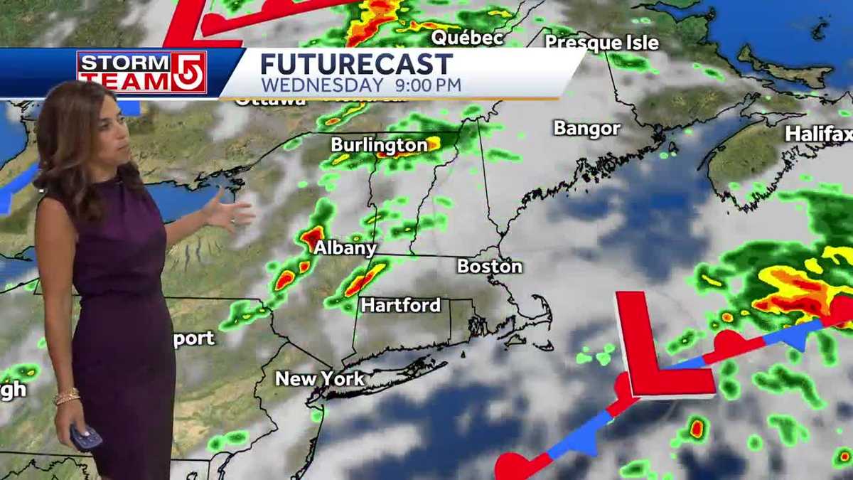 Video: Areas of rain taper this morning