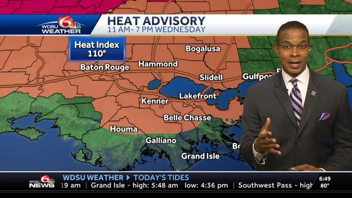 Another Heat Advisory for Wednesday