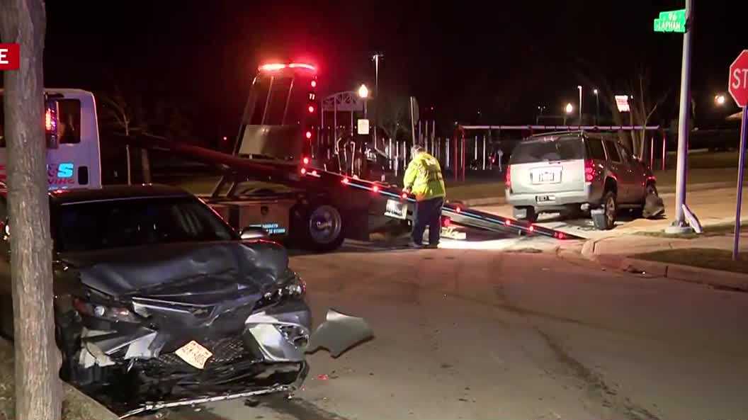 West Allis police say at least three cars were hit along the 1500 block of S. 96th Street on Sunday