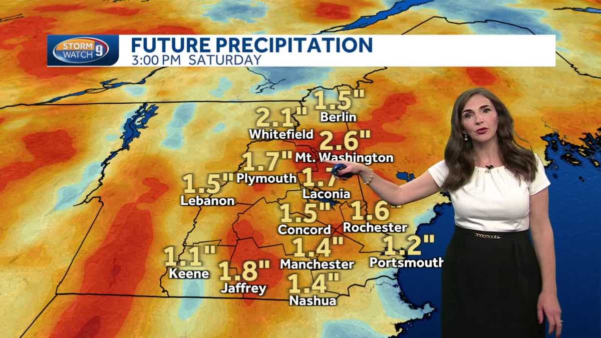 New Hampshire weather forecast Precipitation