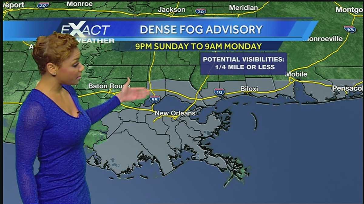 Dense Fog Advisory for most areas tonight