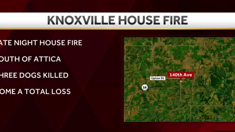 House fire south of Attica kills 3 dogs