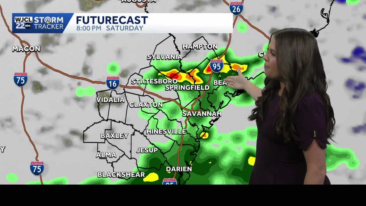 Tracking rain for the weekend...a look at the timing for Southeast Georgia and the Lowcountry