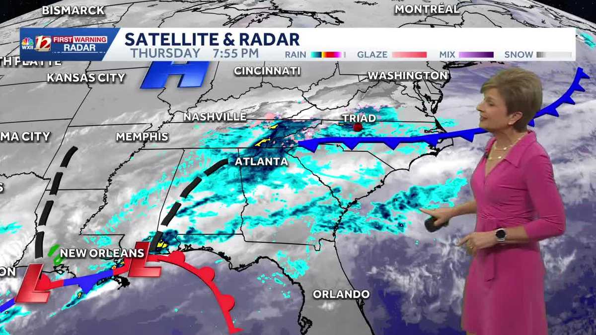 Tracking wintry weather moving in overnight