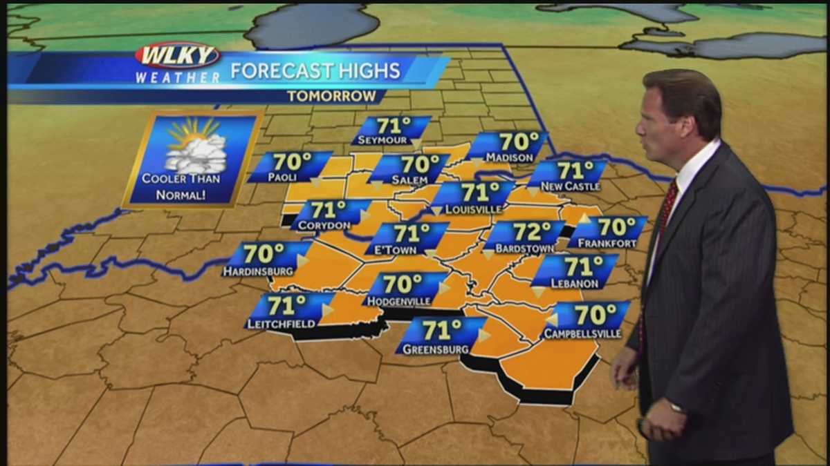 Cooler conditions for Friday, weekend