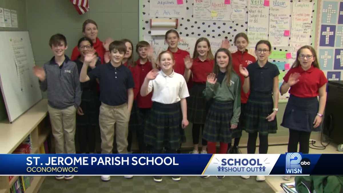 3/13 School Shout Out St. Jerome Parish School in Oconomowoc