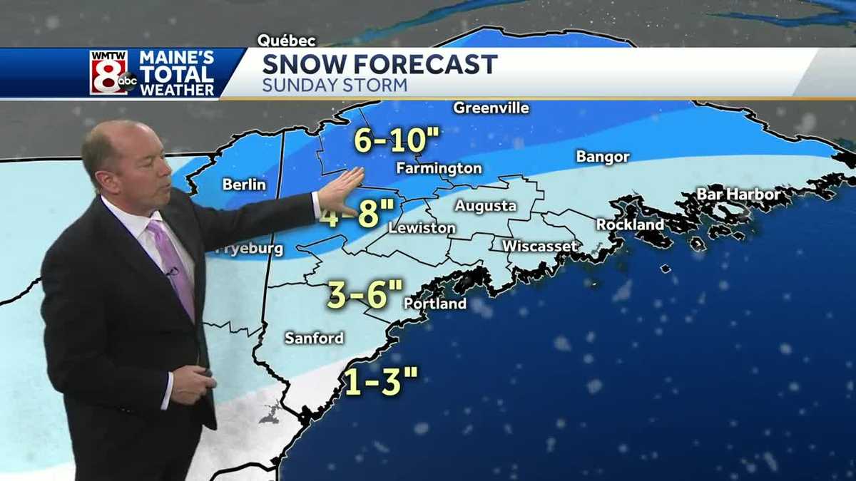 A dry start to the weekend before snow arrives on Sunday