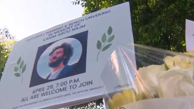 Davis stabbing victim Karim Abou Najm honored with dedicated bench - Vimarsana News