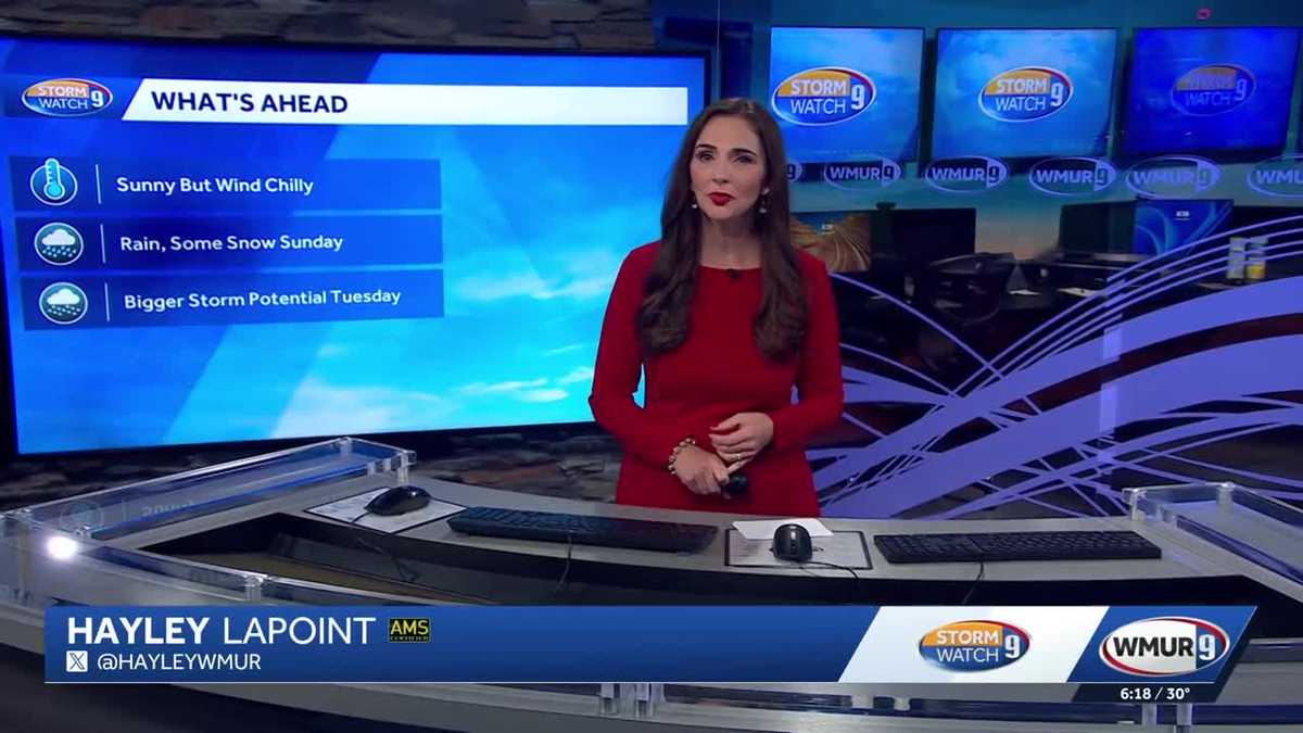 Video: Sunny with chilly winds for Saturday morning