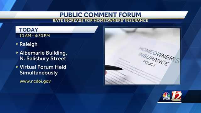 Home insurance forum being held in Raleigh
