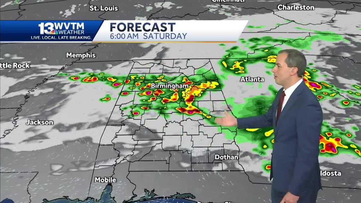 Severe storms possible Friday along a cool front in Alabama