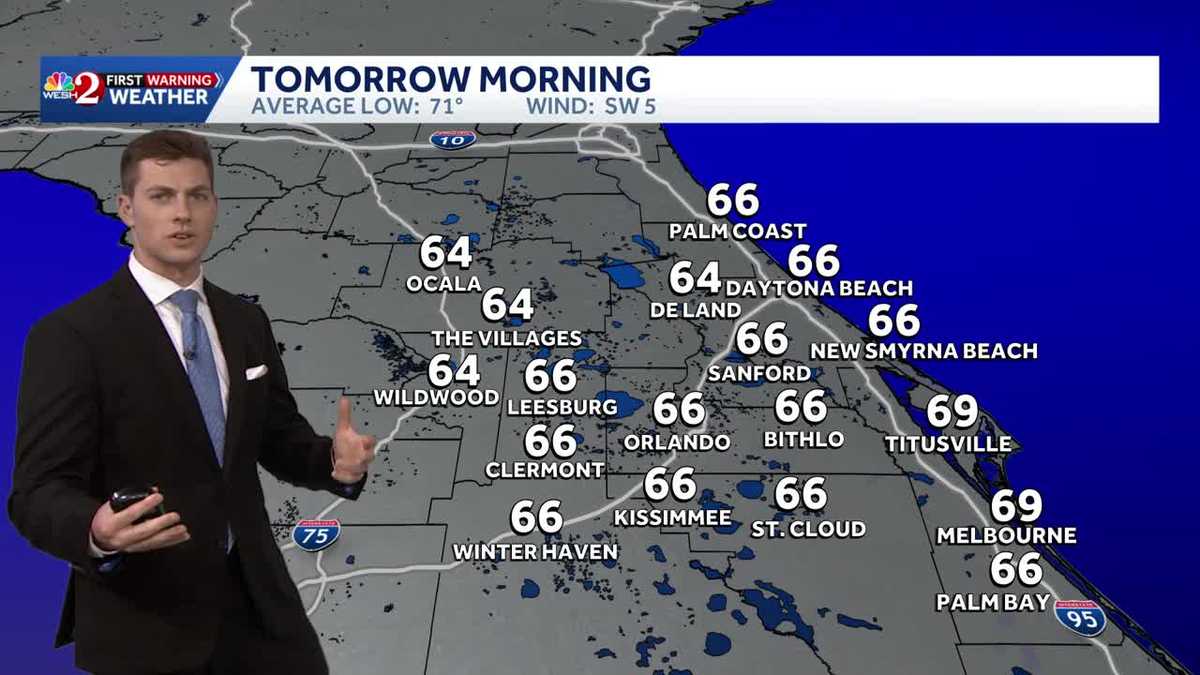 Beautiful weather sticks around through Monday in Central Florida