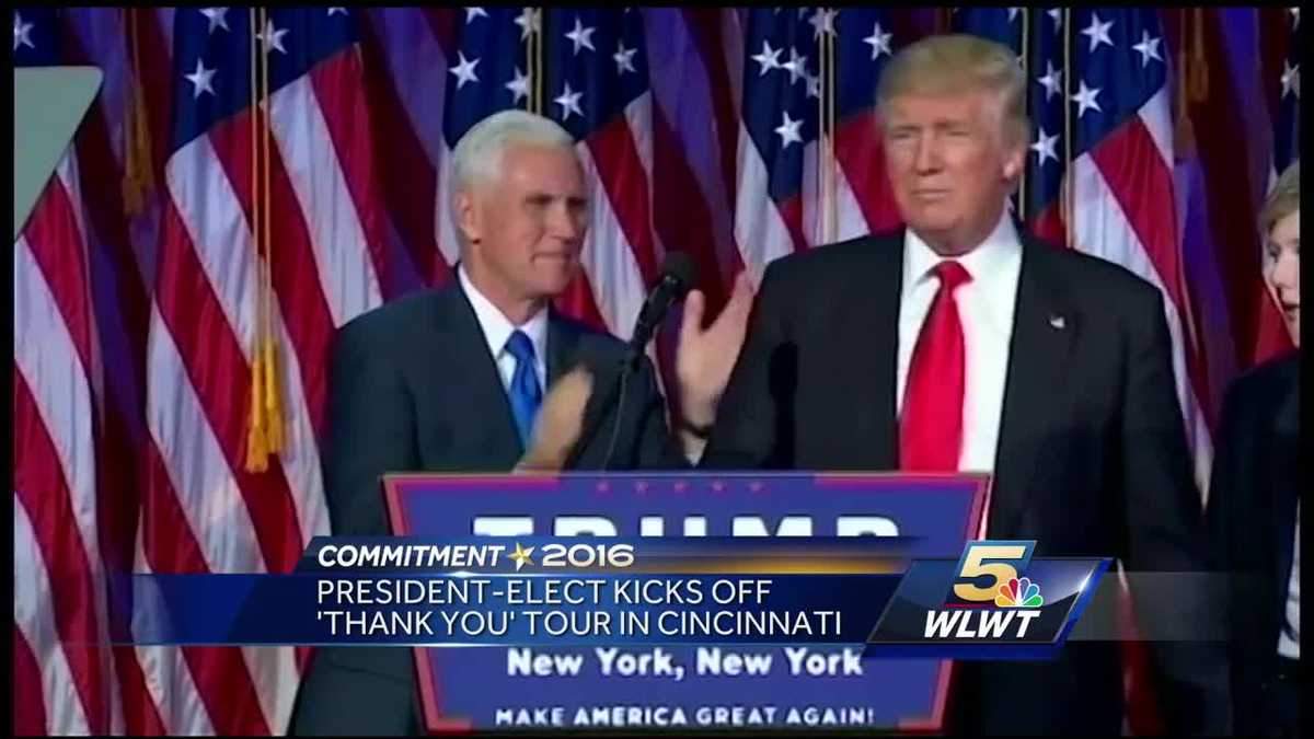 President-elect Donald Trump to kick off 'Thank You' tour in Cincinnati