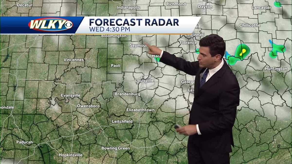 Cooler than normal temperatures Wednesday