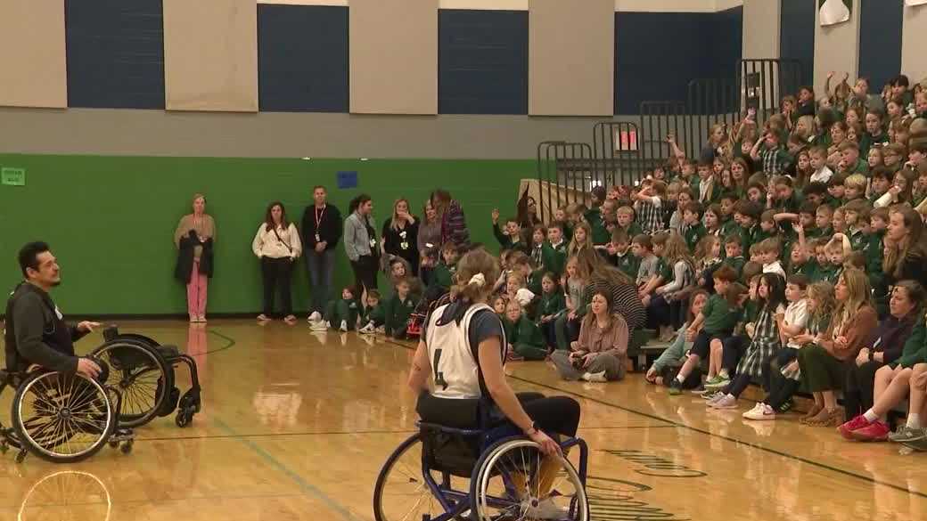 Wheelchair basketball promotes disability awareness at Louisville middle school
