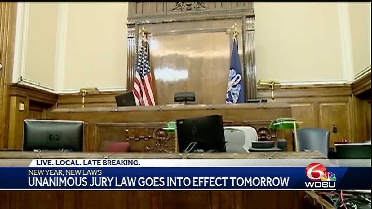 Unanimous jury verdict requirements among 2 dozen new Louisiana laws