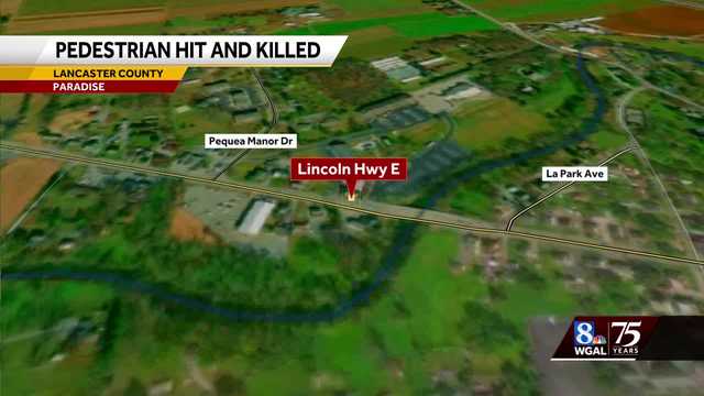 Pedestrian struck and killed overnight in Lancaster County, Pa.