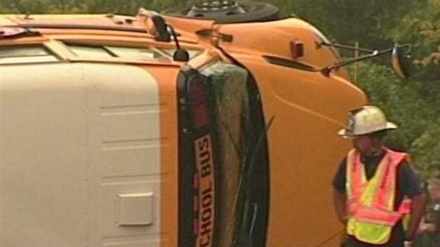 51 students transported to hospitals after school bus crash
